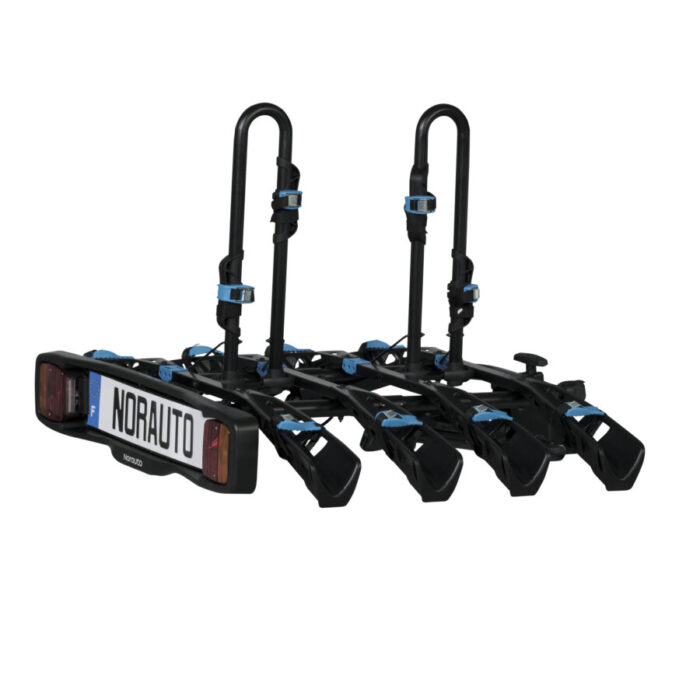 Porte-vélos sur attelage NORAUTO DECK 100-4 pour 4 vélos