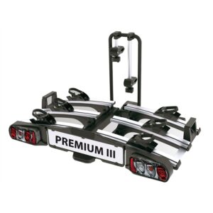 Porte-vélos d'attelage plate-forme EUFAB Premium 3 11522 pour 3 vélos compatible vélos électriques