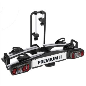 Porte-vélos d'attelage plate-forme EUFAB Premium 2 11521 pour 2 vélos compatible vélos électriques