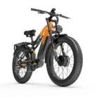 Lankeleisi MG800 Max 2000W - Vélo électrique tout terrain à double moteur avec pneus fat de 26 pouces